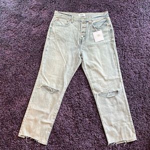 Pistola Granada High Rise Straight Charlie Cropped NWT $138